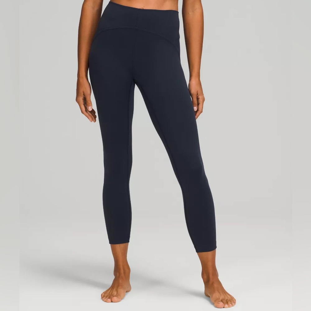 Lululemon Like New Instill Tight 25” Navy High-Waisted Leggings